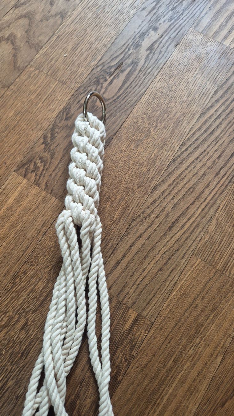 Tutte le decorazioni: White + orange macrame plant hanger handmade – Nuovo (secondo la descrizione) da Zürich venduto da monadiederich 1