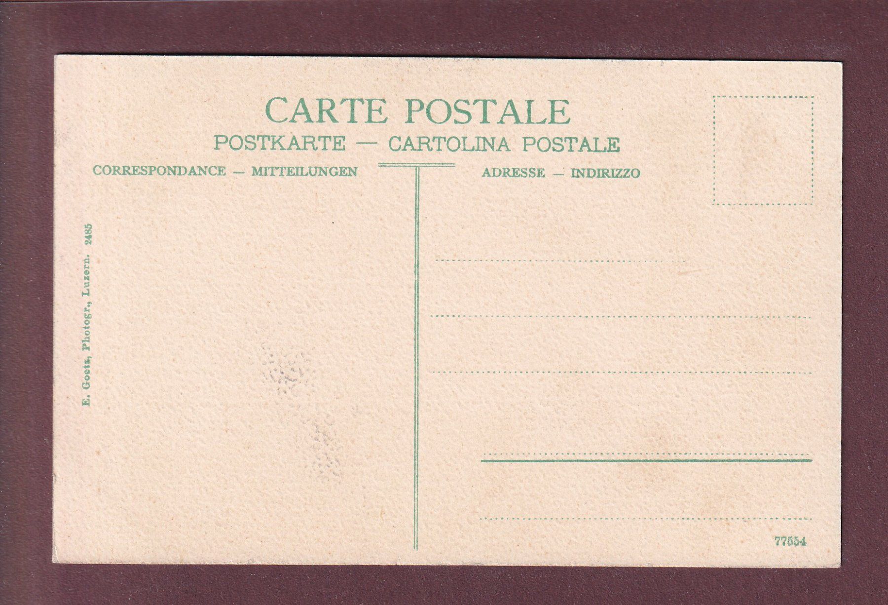Cartoline postali: BÜRGENSTOCK - Felsenweg – Usato da Pully venduto da nicecards 1