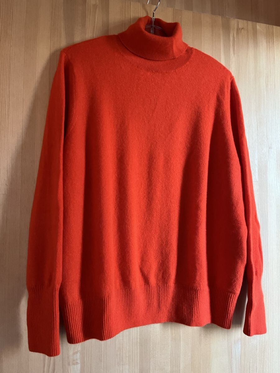 C&A Maglioni & Felpe: Cashmere Rollkragenpullover orangerot – Nuovo (secondo la descrizione) da Winterthur venduto da sew-la-vie