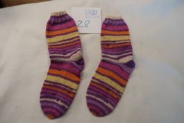 Handgestr.Kinder-Wollsocken  Gr.28   (430)
