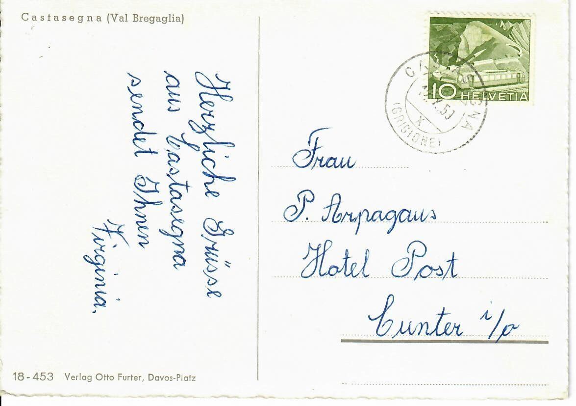 Cartoline postali: Castasegna – Usato da Hochdorf venduto da Ziegel-16 1