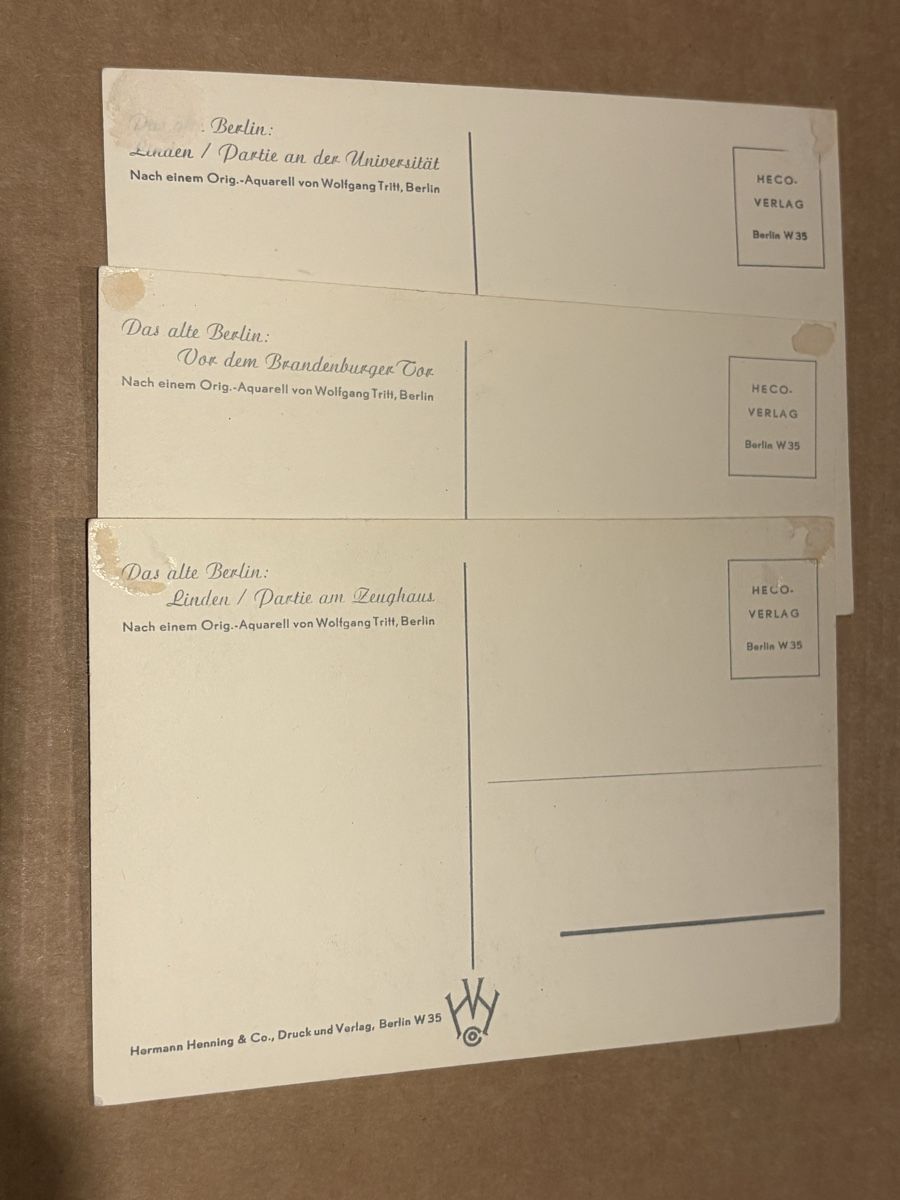 Cartoline postali: AK von Berlin / 3 Bilder – Usato da Rümlang venduto da Kartenpost1 1