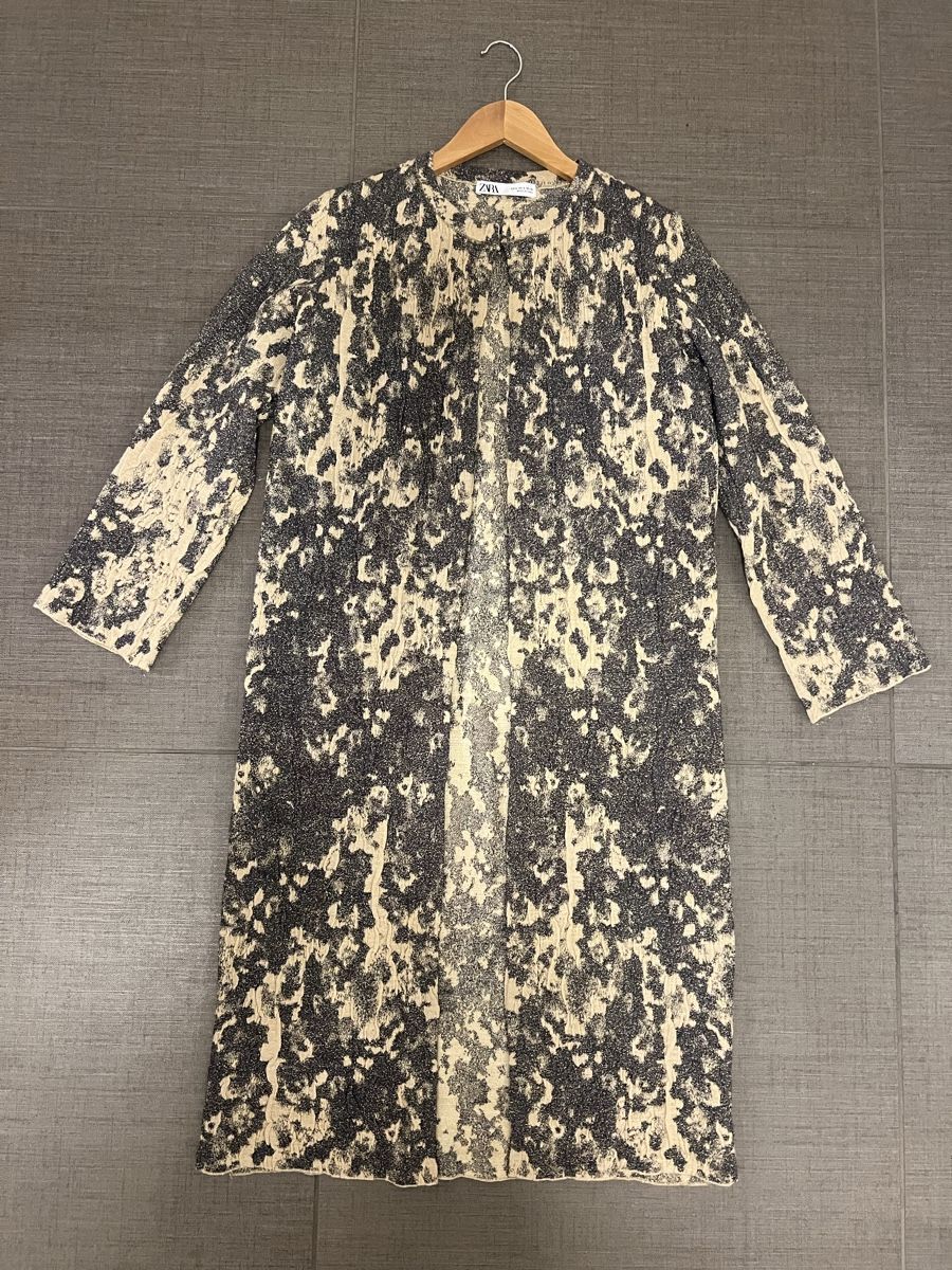 Zara Cappotti: Zara patterned midi coat - size S - timeless style! – Usato da Zürich venduto da son_f7qw