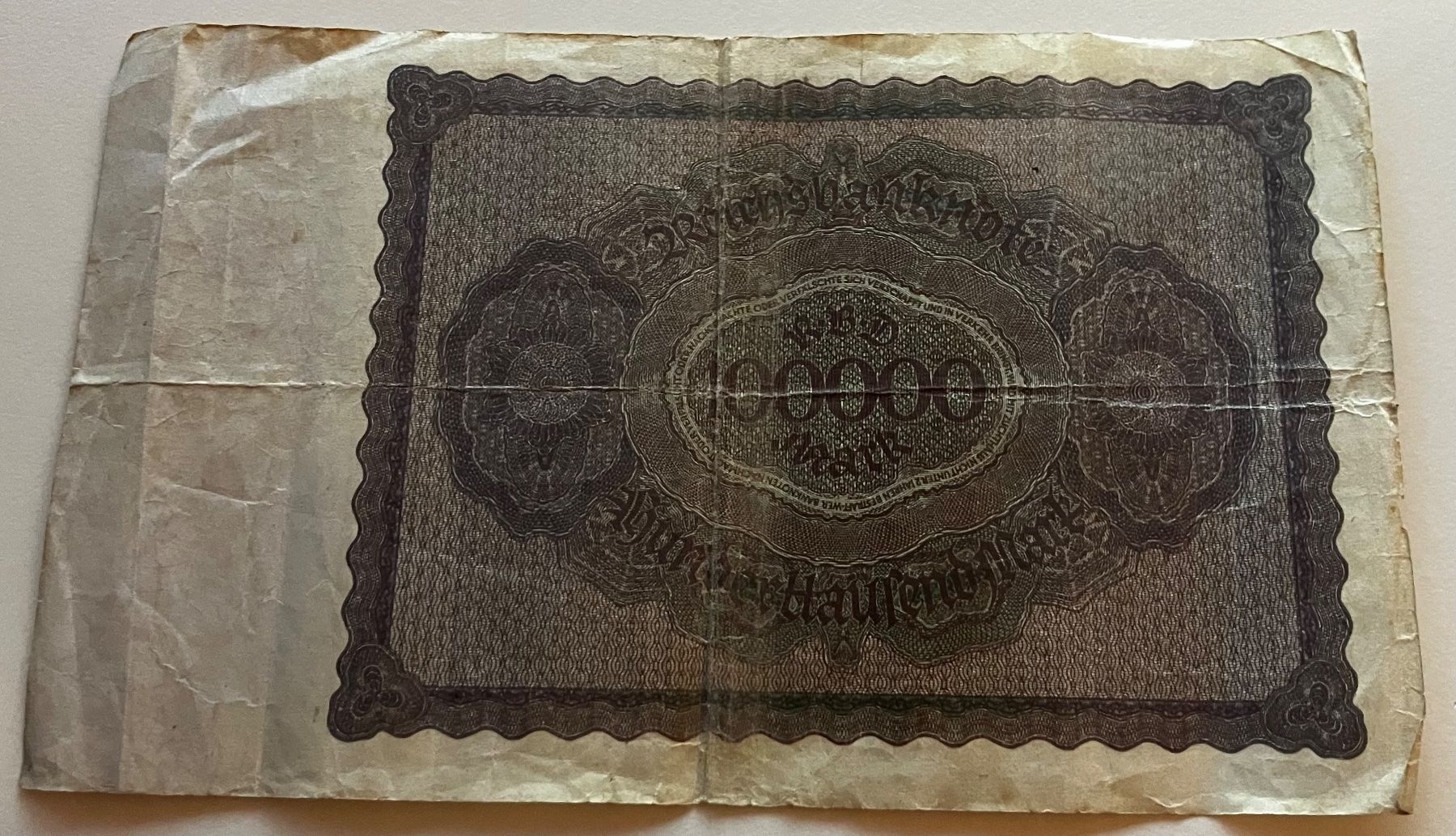 Banconote: Deutschland 100‘000 Mark 1923 – Usato da Algetshausen venduto da Carrhard 1