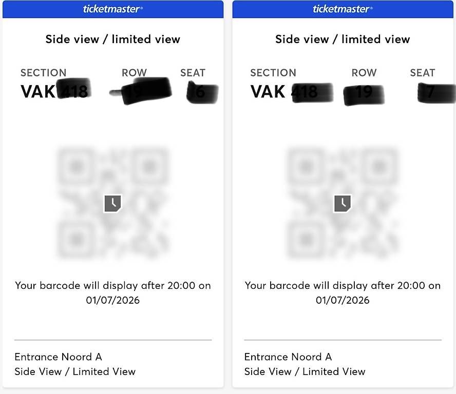 Biglietti: 2 Bruno Mars Tickets 04.07 in Amsterdam – Nuovo (secondo la descrizione) da Volketswil venduto da ran_j7bb 1