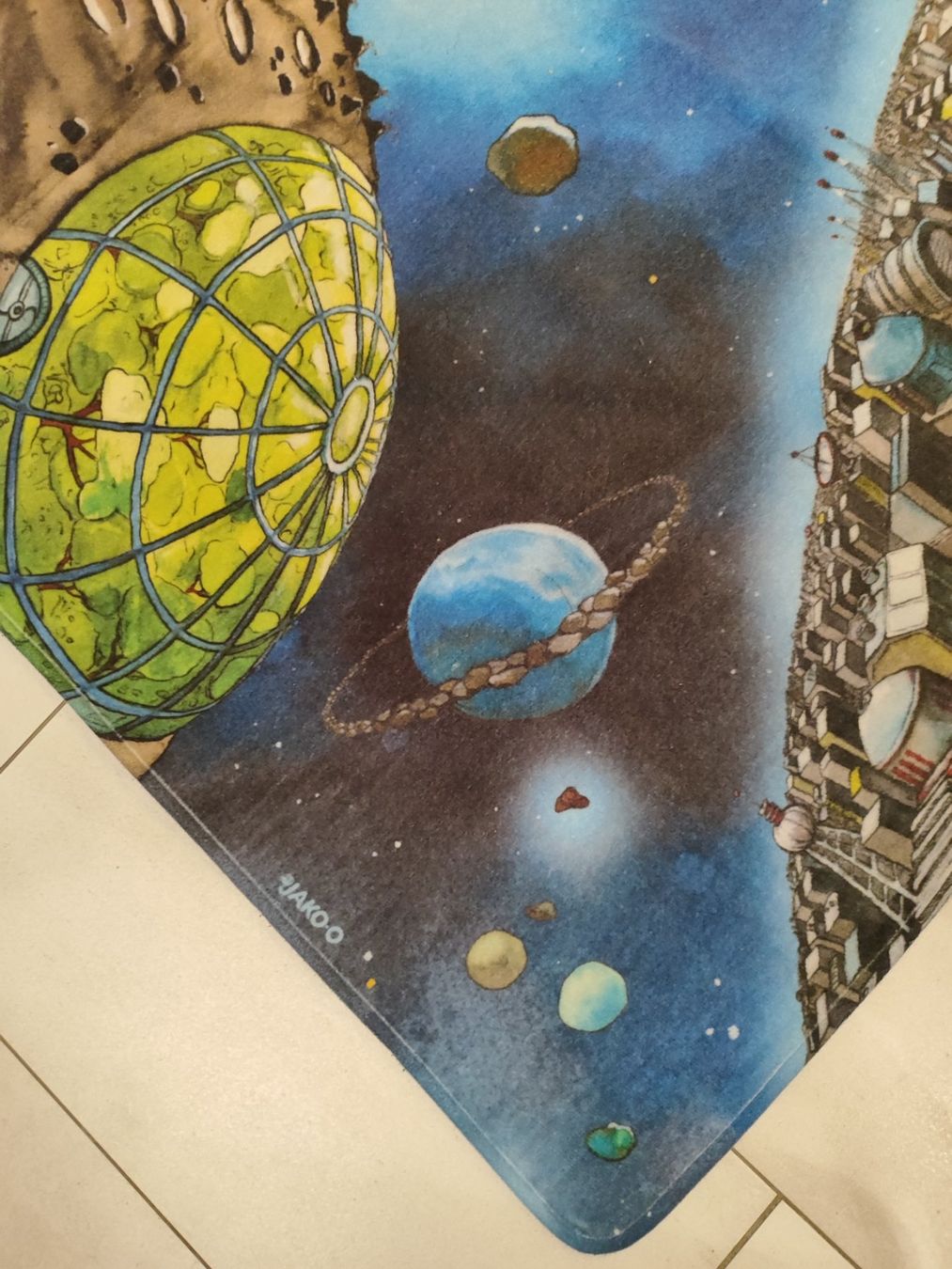 Jako-O Tappeti: Weltall Teppich Kinderzimmer Jako-o – Usato da Seon venduto da Mandes1 3