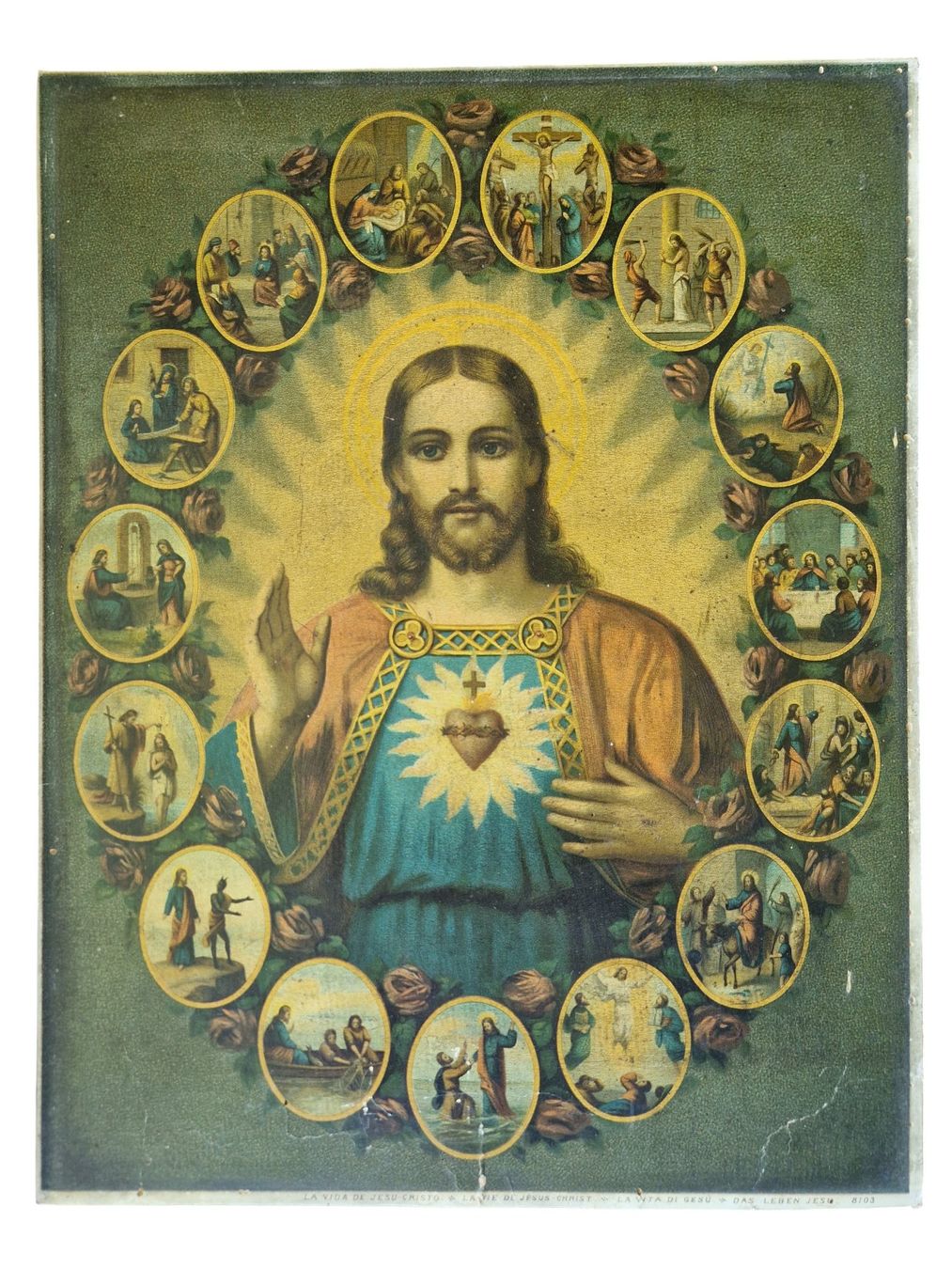 Grafica & Litografie: Lithographie Jesus – Usato da Mörschwil venduto da antiksalon21