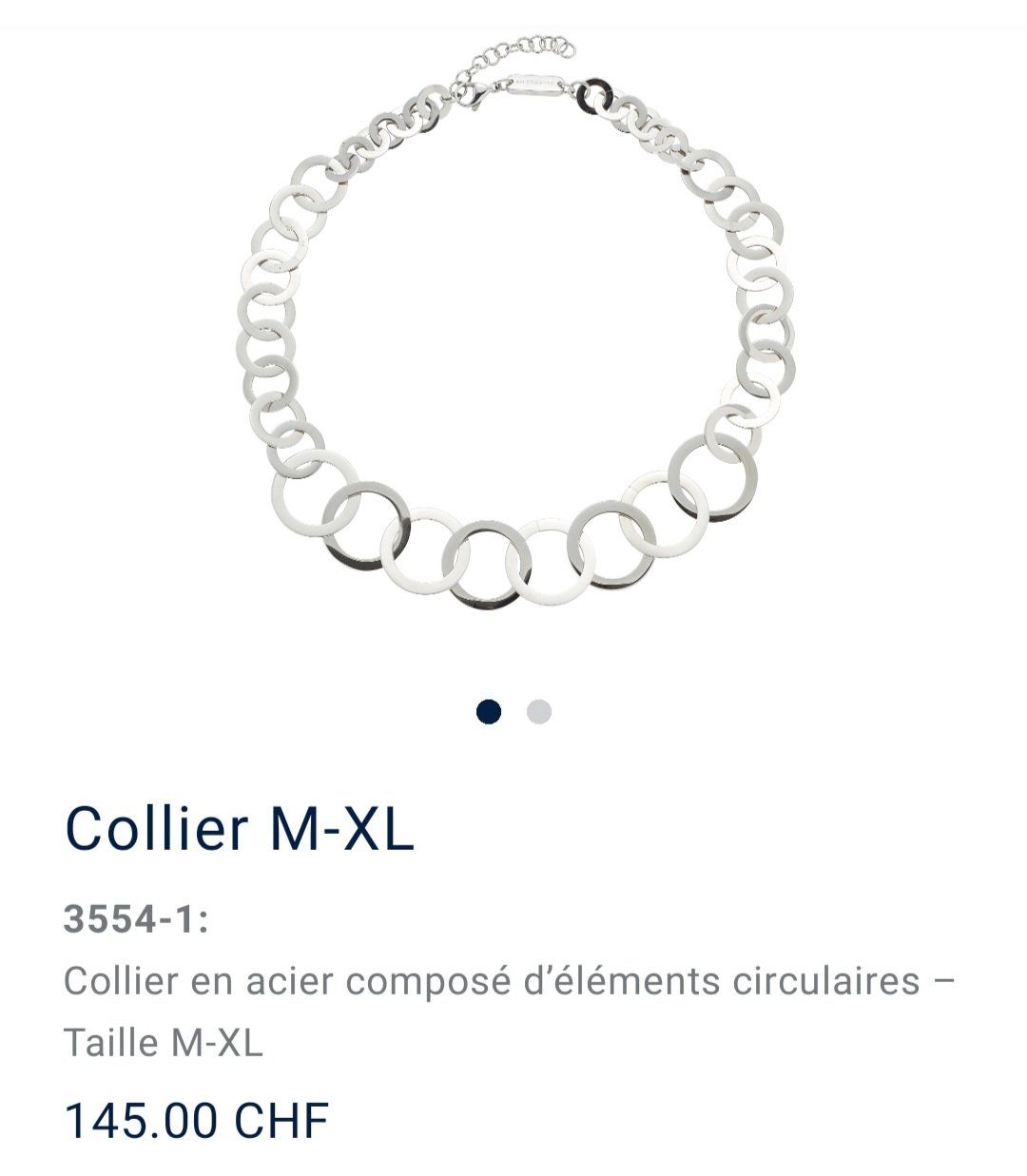 Energetix Catenine: Collier composé d’éléments circulaires – Nuovo (secondo la descrizione) da Savigny venduto da Isacefa 2