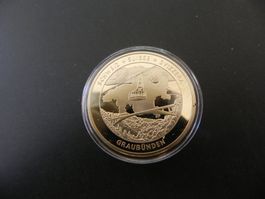 Medaille Schweiz Suisse Svizzera - Graubünden Seilbahn