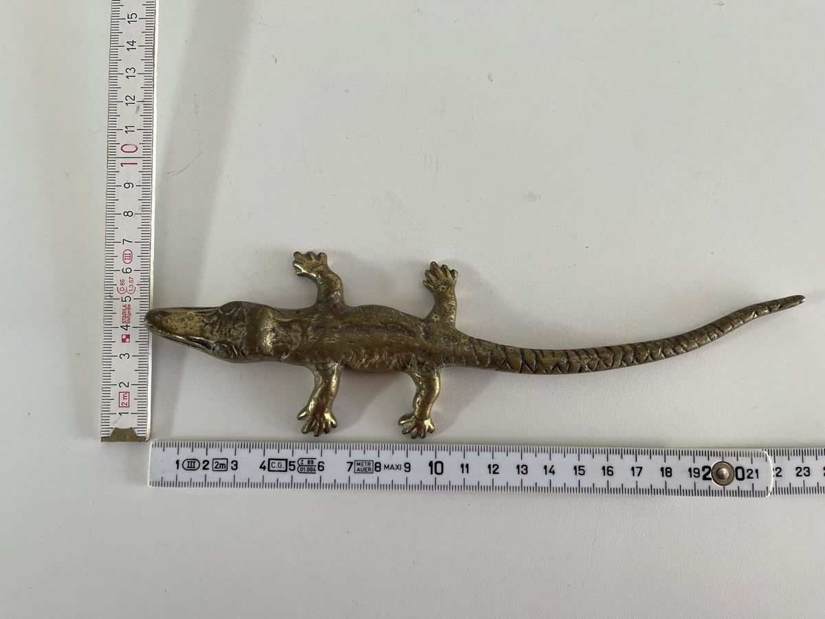 Statuette: Krokodil aus Messing – Usato da Wetzikon ZH venduto da seli03 8
