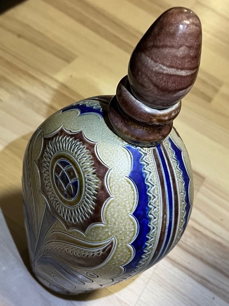 Vasi & Recipienti: Antike GLASUR-KERAMIK-VASE / flach-oval / zirka 1925-1935! – Usato da Frauenfeld venduto da sav_m8xk 6