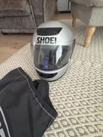 Motorcycle Helmet SHOEI Silver Full Face Used