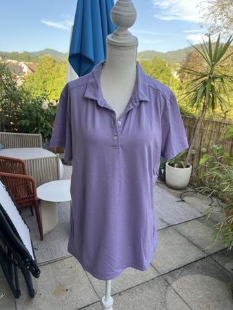 Schönes Schöffel Poloshirt Damen Gr. L, Lila, Top Zustand!
