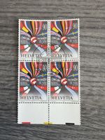 Briefmarkenblock 4er Block Helvetia Alpen 90 R - 1992