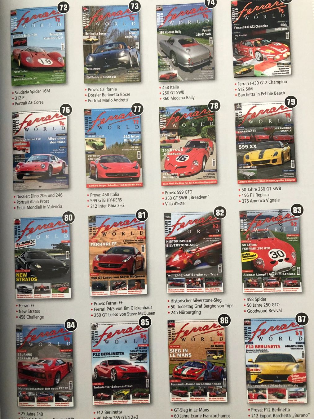 Revues & Magazines: "ferrari WORLD" Zeitschrift – D'occasion à Sennhof par sil_2957 1
