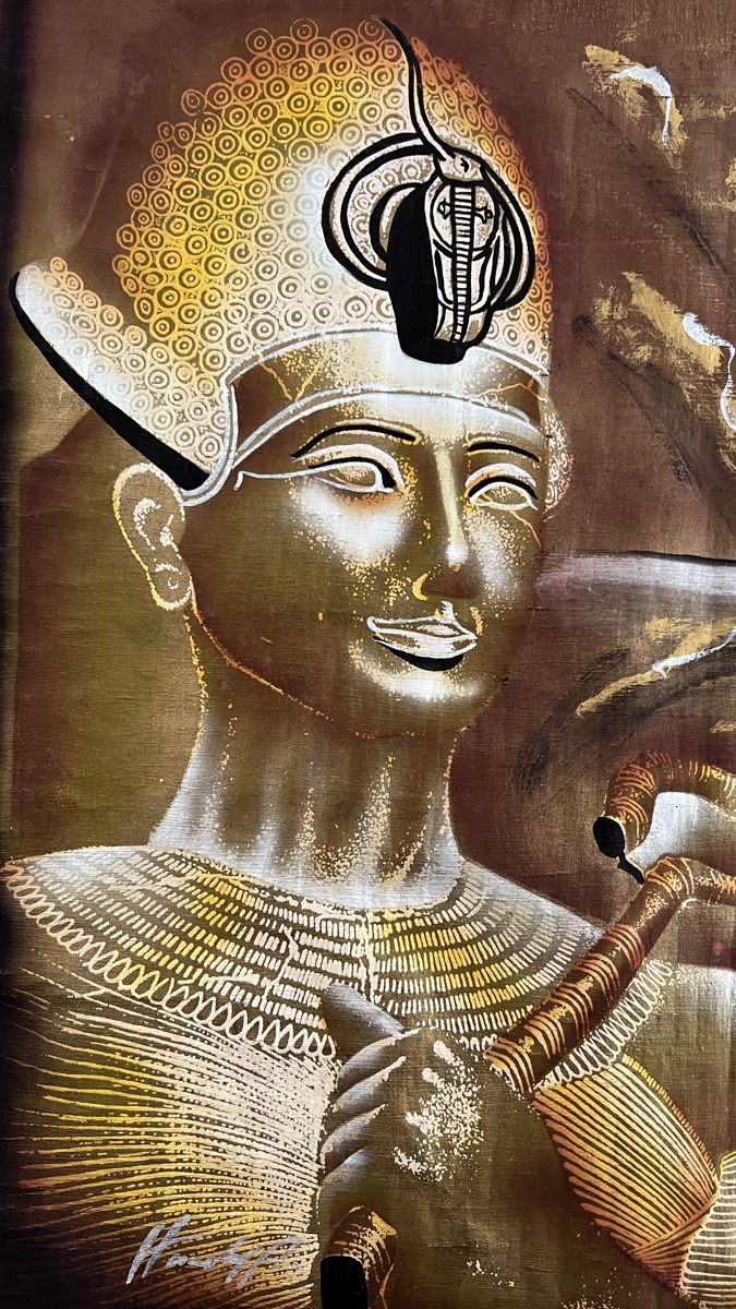 Gemälde: Ramses Bild gold auf Papyrus – Gebraucht aus Steinen von Garry57 2