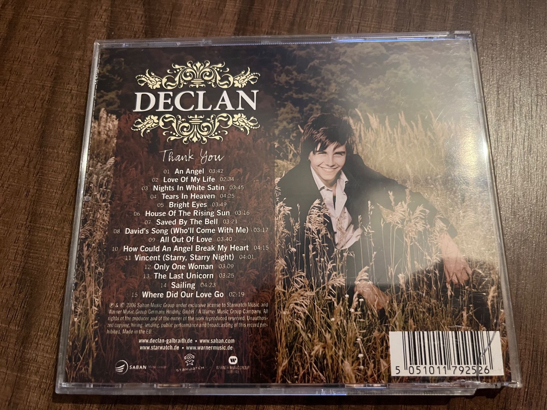 CD: Declan - Thank You CD 💿 – Usato da Sierre venduto da black.box 1
