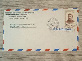 TR56 Enveloppe + Timbre Madagascar 19xx