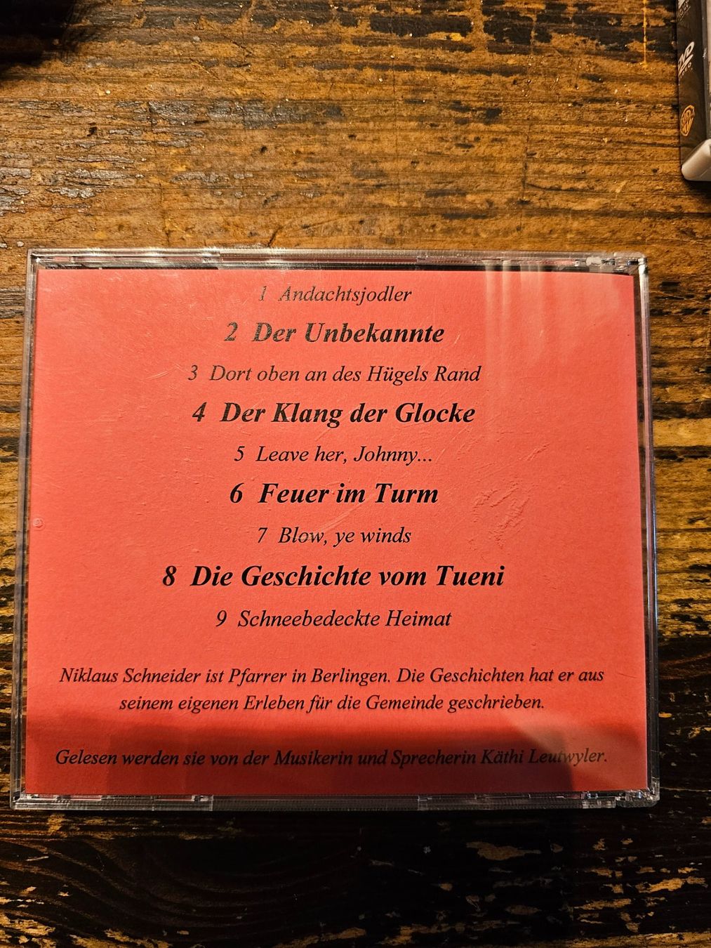 CDs: CD - Der Unbekannte – Gebraucht aus Meisterschwanden von Hummer21 1