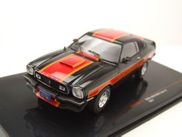 Ford Mustang II Cobra 1973-1978 schwarz / orange / rot  1:43
