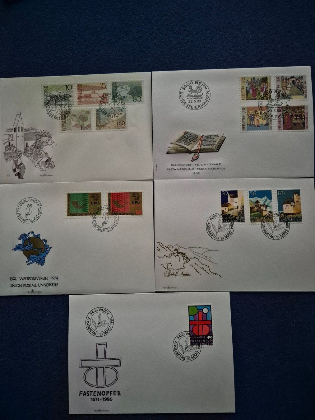 Tous les timbres: Ersttagsbriefe FL – D'occasion à Steinhausen par Scrashel