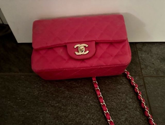 Chanel Taschen für Damen: Mini Flap Chanel en tissu rose - 2021 – Neu (gemäss Beschreibung) aus pully von asi_w6gl 3
