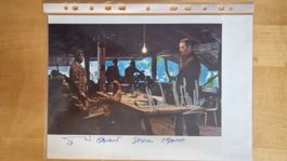 M. Mikkelsen / I. de Bankolé, Original Autogramme auf Foto
