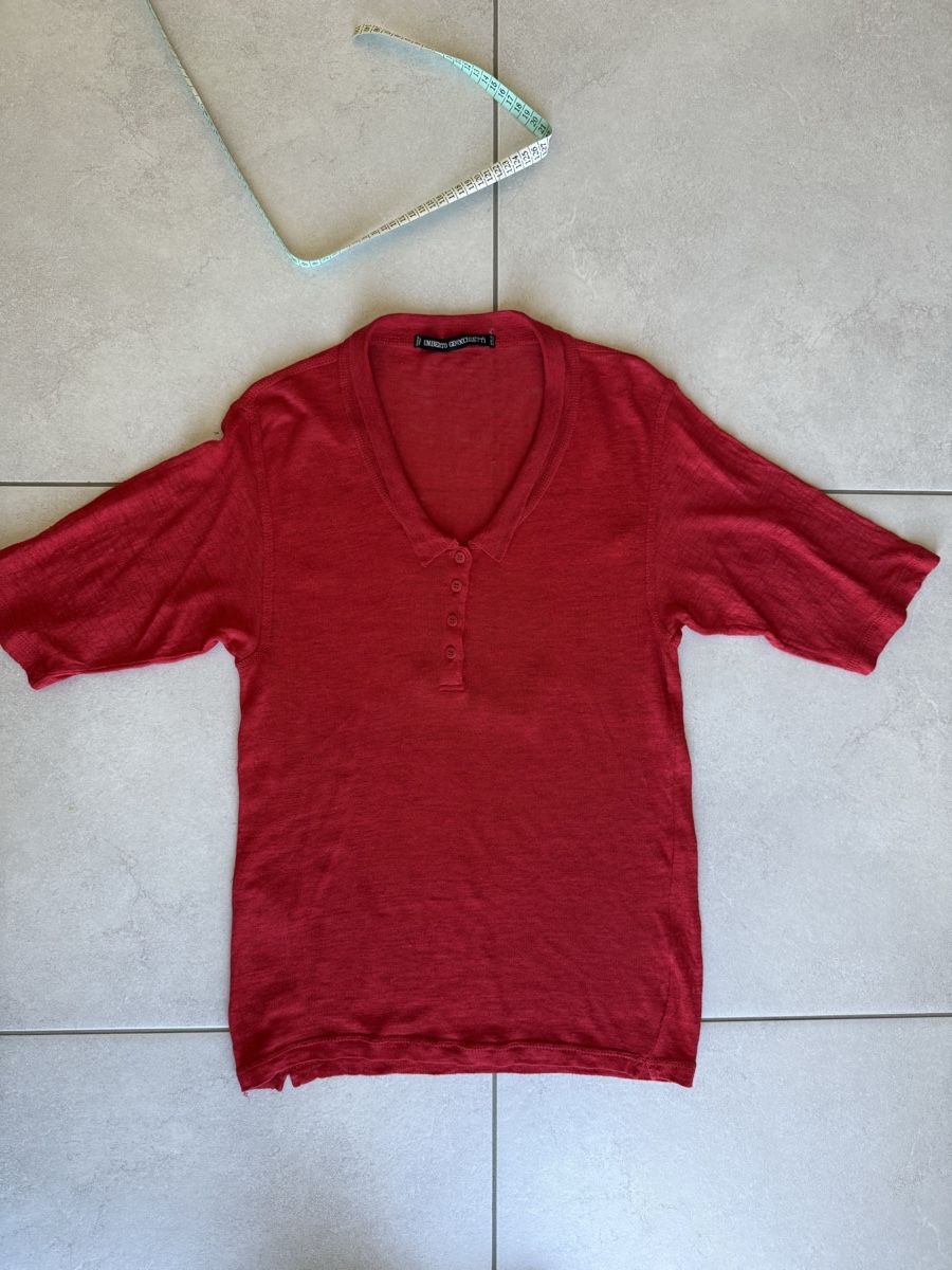 Blusen: UMBERTO GINOCCHIETTI Pullover rot Grösse M 100% Leinen – Neu (gemäss Beschreibung) aus Nänikon von Monimos 3
