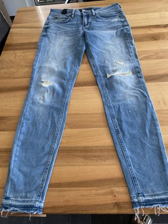 Drykorn schmale jeans, destroyed Look, Gr. 27/34