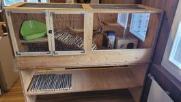Nagetierkäfig aus Holz