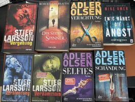 8 Thriller/Krimis Larsson Adler-Olsen - Paket 7