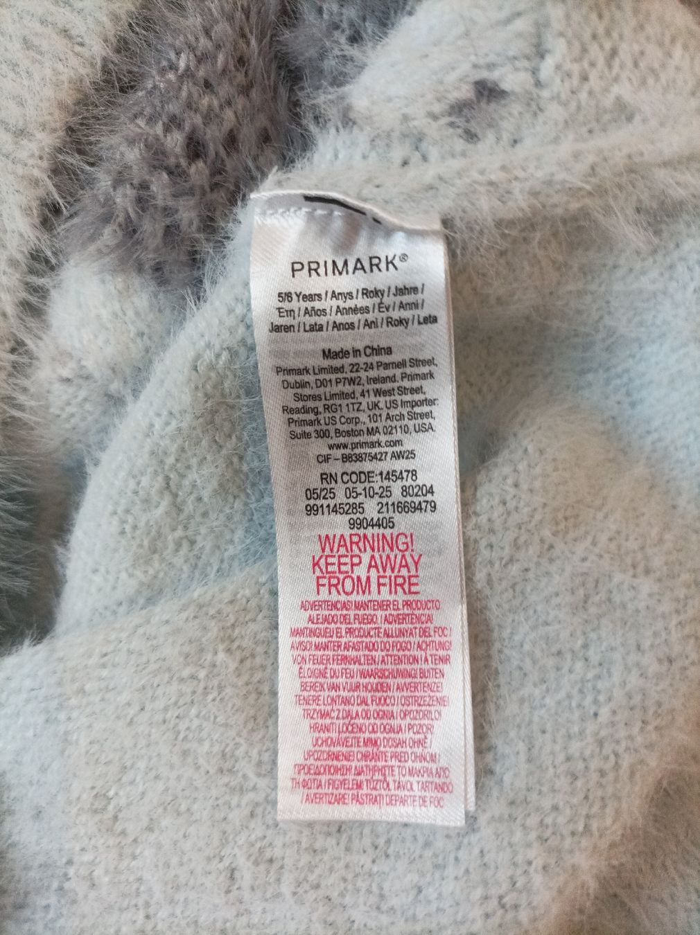 Primark Maglioni & Felpe: Primark Mädchen Winterpullover "Mint" (Grösse 116) – Nuovo e nell'imballaggio originale da Aeschi (SO) venduto da clementinli 3