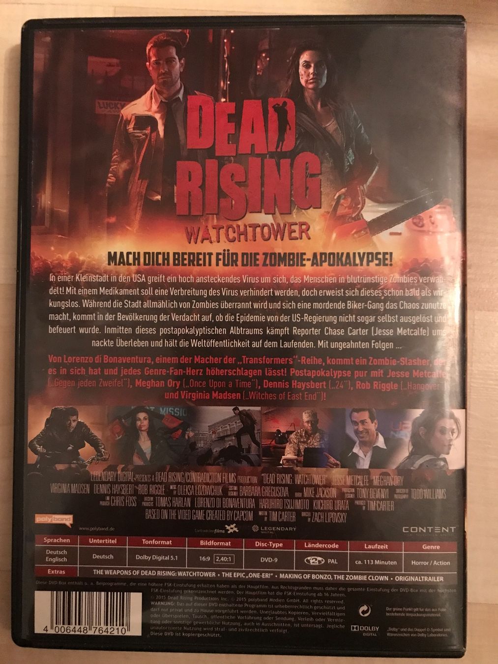 Dead Rising Watchtower DVD - Top Zustand! FSK 18 Film! (Gebraucht) in ...