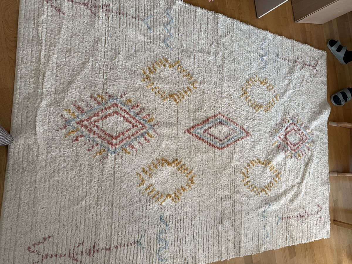 Beliani Teppiche: Teppich Baumwolle beige 160 x 230 cm  – Gebraucht aus Kreuzlingen von Javiercalza