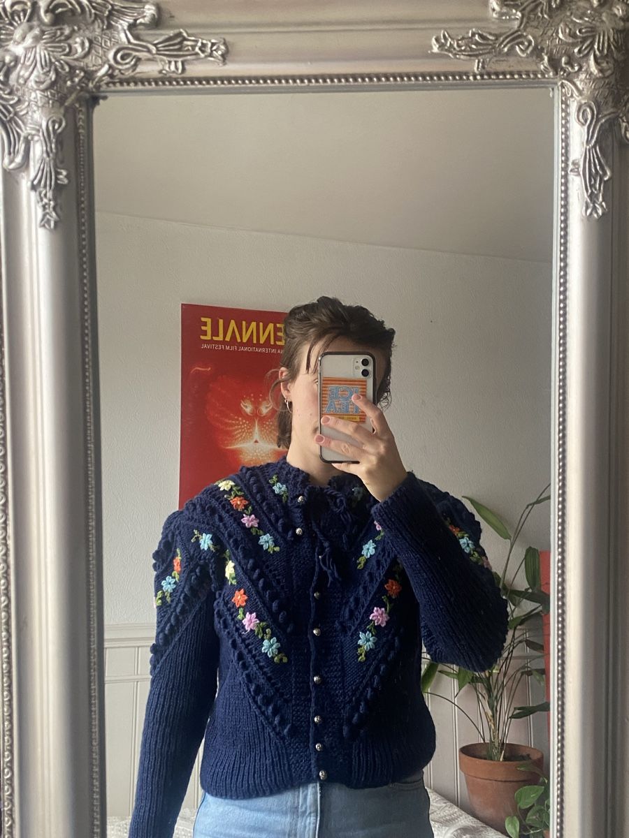 Giacche: Trachtenjacke mit Blumen, handgemacht, Cottage Core – Usato da Rüschlikon venduto da julia.theodora