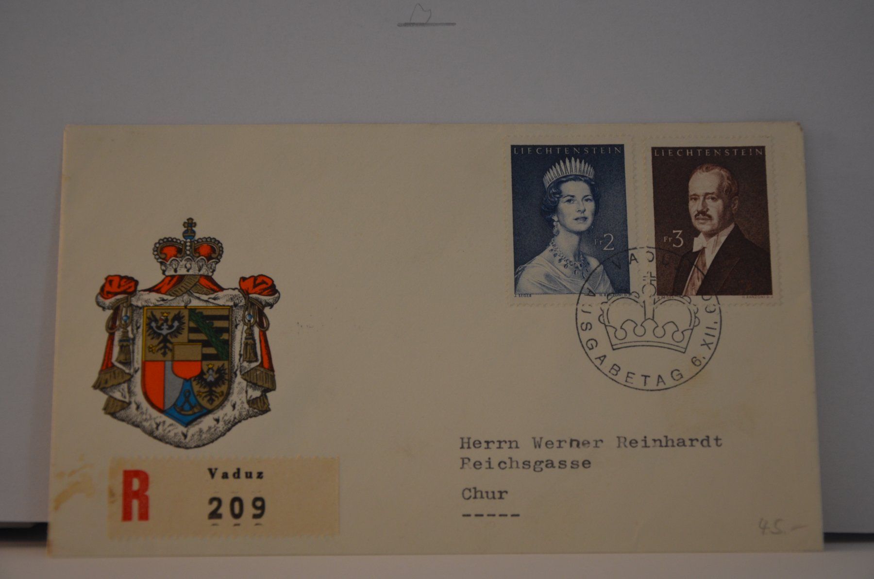 Tutti i francobolli: Fürstentum Liechtenstein FDC FL 06.12.1960 Vaduz – Nuovo (secondo la descrizione) da Wetzikon ZH venduto da bausie