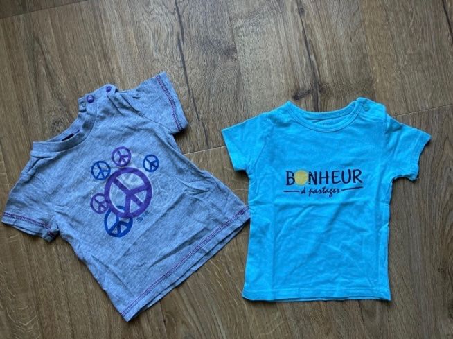 Camicie, T-shirt & Polo: 2 T-Shirt 3-6M, 62-68cm – Usato da Brugg AG venduto da Magna3