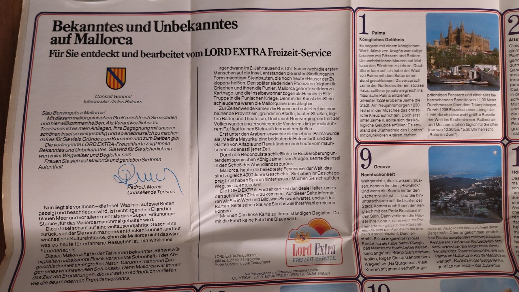 Cartine & Atlanti: Mallorca Freizeitkarte Lord Extra Freizeit Service  1984/85 – Usato da Zürich venduto da DieObjekte 4