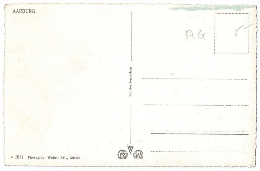 Cartoline postali: Aarburg, koloriert, um 1935 – Usato da Frauenfeld venduto da POML 1