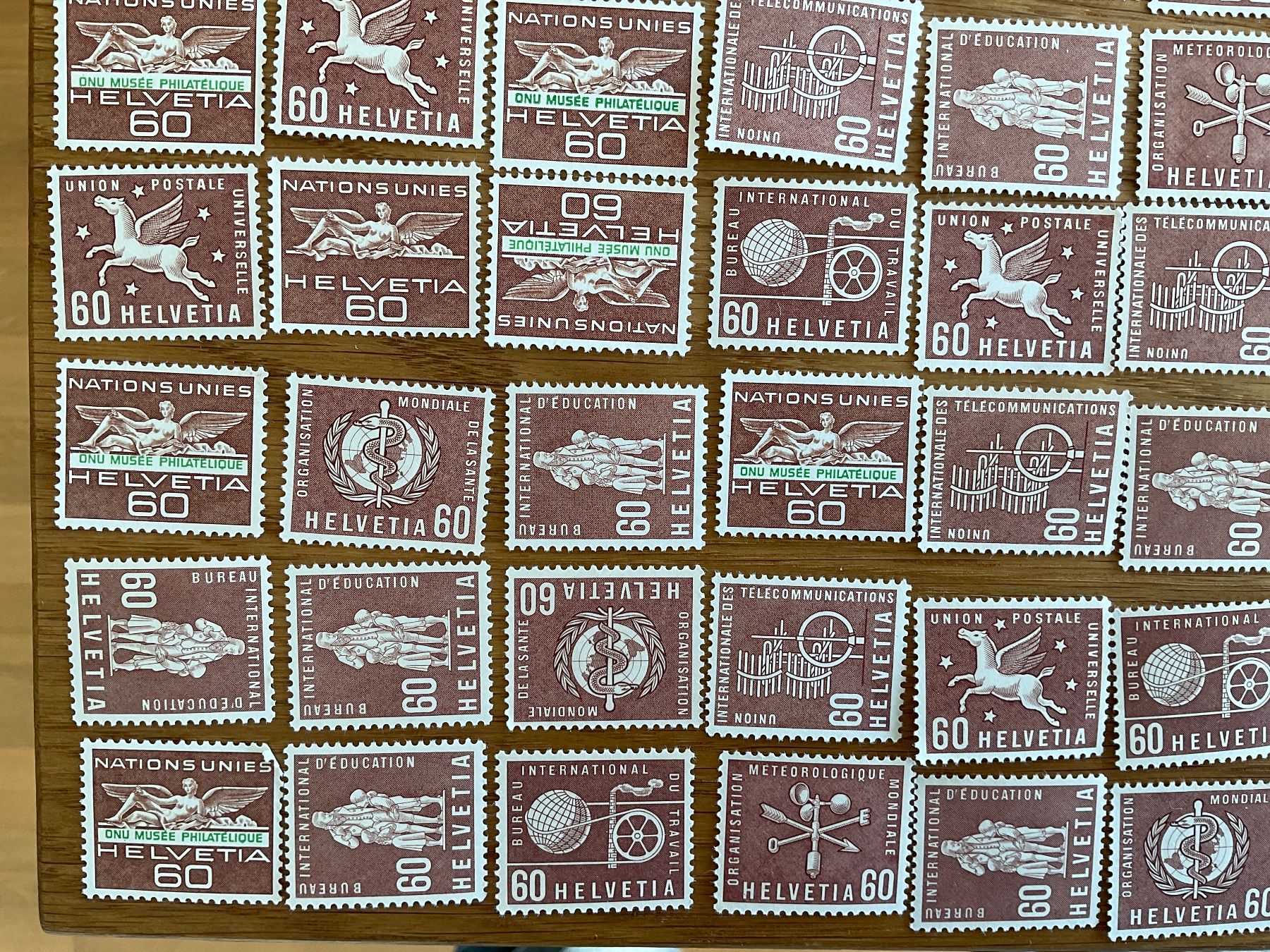 Tous les timbres: 60Fr Ämter Frankaturware ungestempelt postfrisch Sammlung – Neuf (Voir description) à Wil SG par Chefsugus 3