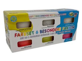 Lufttrocknende Modelliermasse 6 besondere Farben