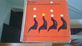 Der Spatz im Zirkus "Potztausend alle Welt" kartoniert 60er