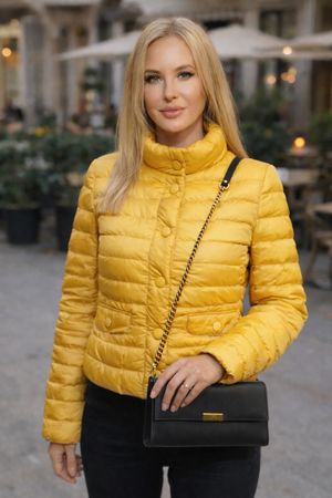 Max Mara Weekend gelbe Daunenjacke Gr. 38 I