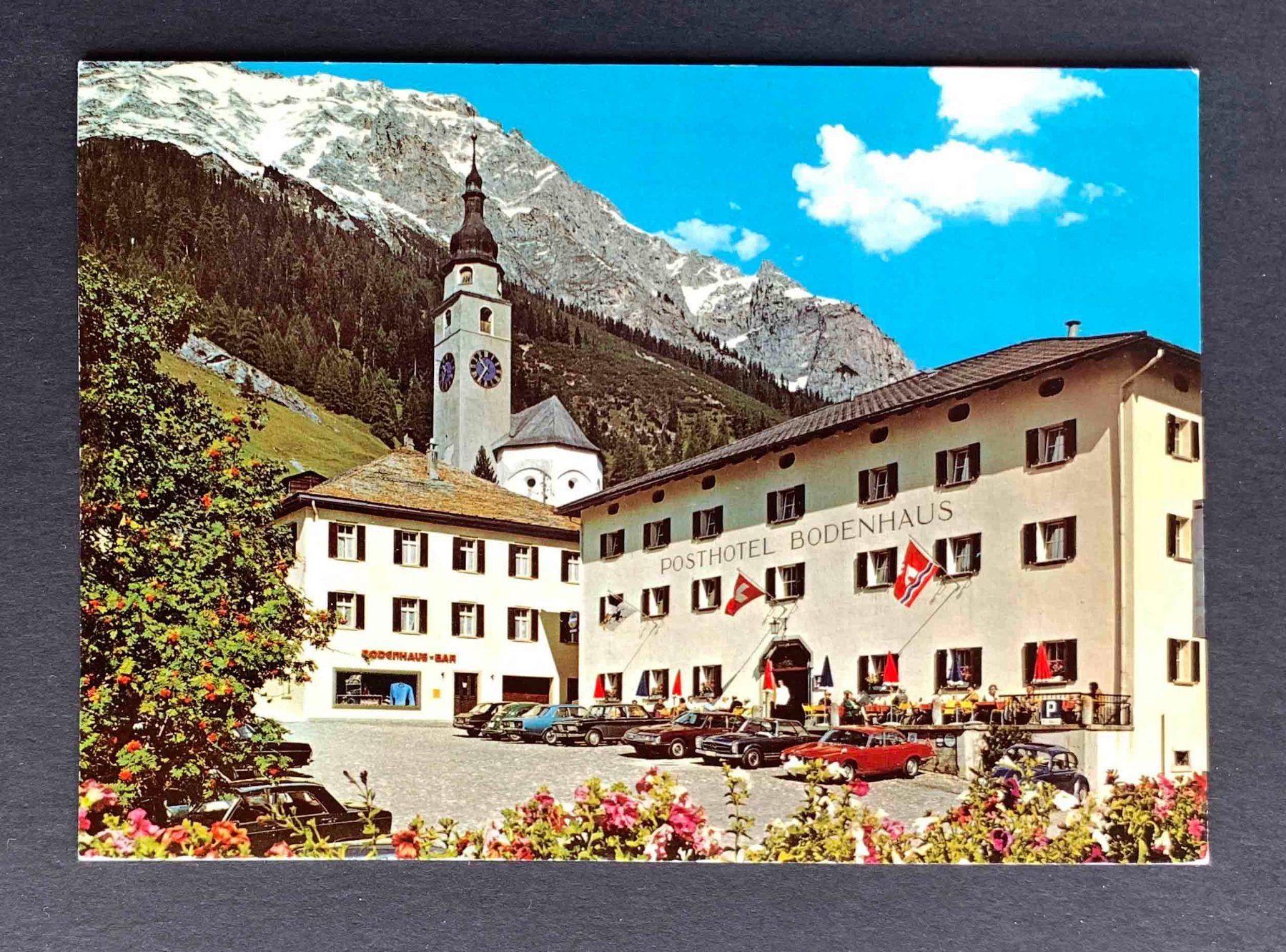 Cartoline postali: AK Splügen Posthotel Bodenhaus Graubünden – Usato da Goldau venduto da artelier1