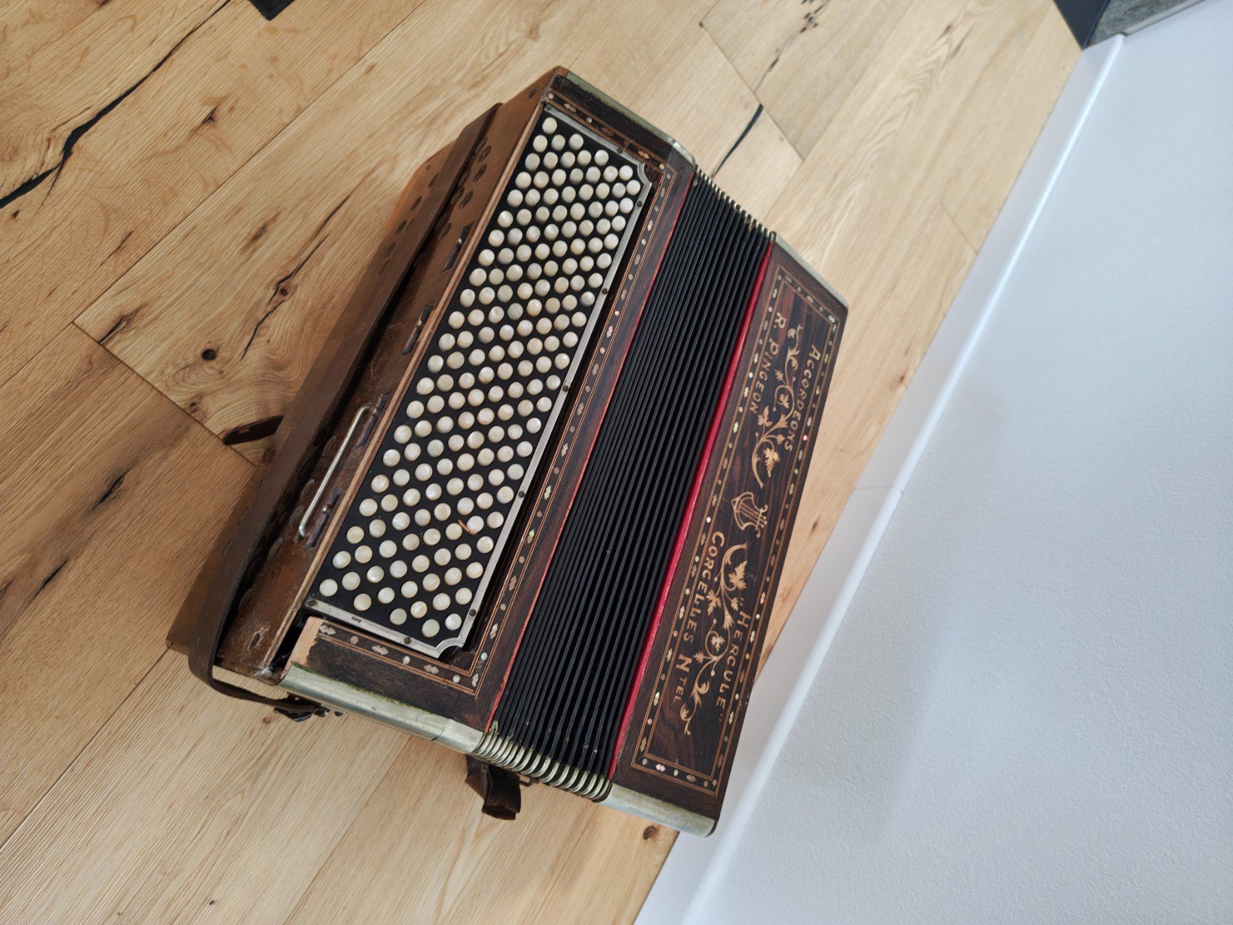Strumenti musicali: Accordéon Ancien Hercule R.Pingeon Corcelle – Difettoso da Fontainemelon venduto da ad_ 6