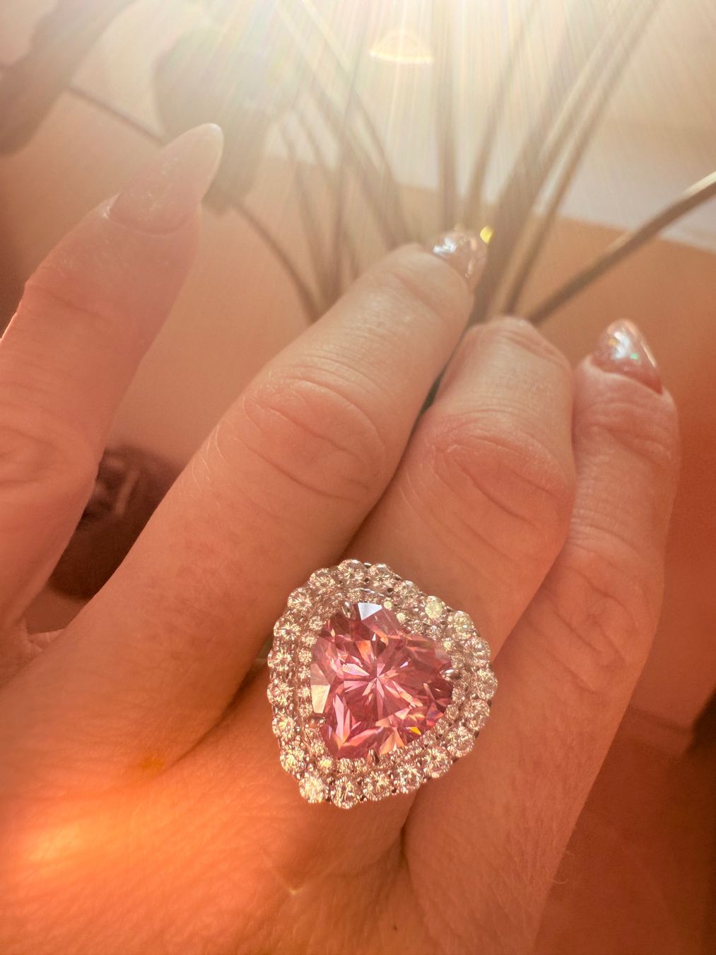 Anelli: Bague coeur rose étincelant – Nuovo e nell'imballaggio originale da St-Maurice venduto da Sandrinette123 1