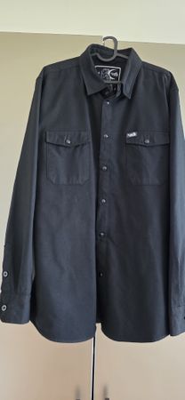 VOLK Flannel „The Raven“ Hemd Schwarz 2XL