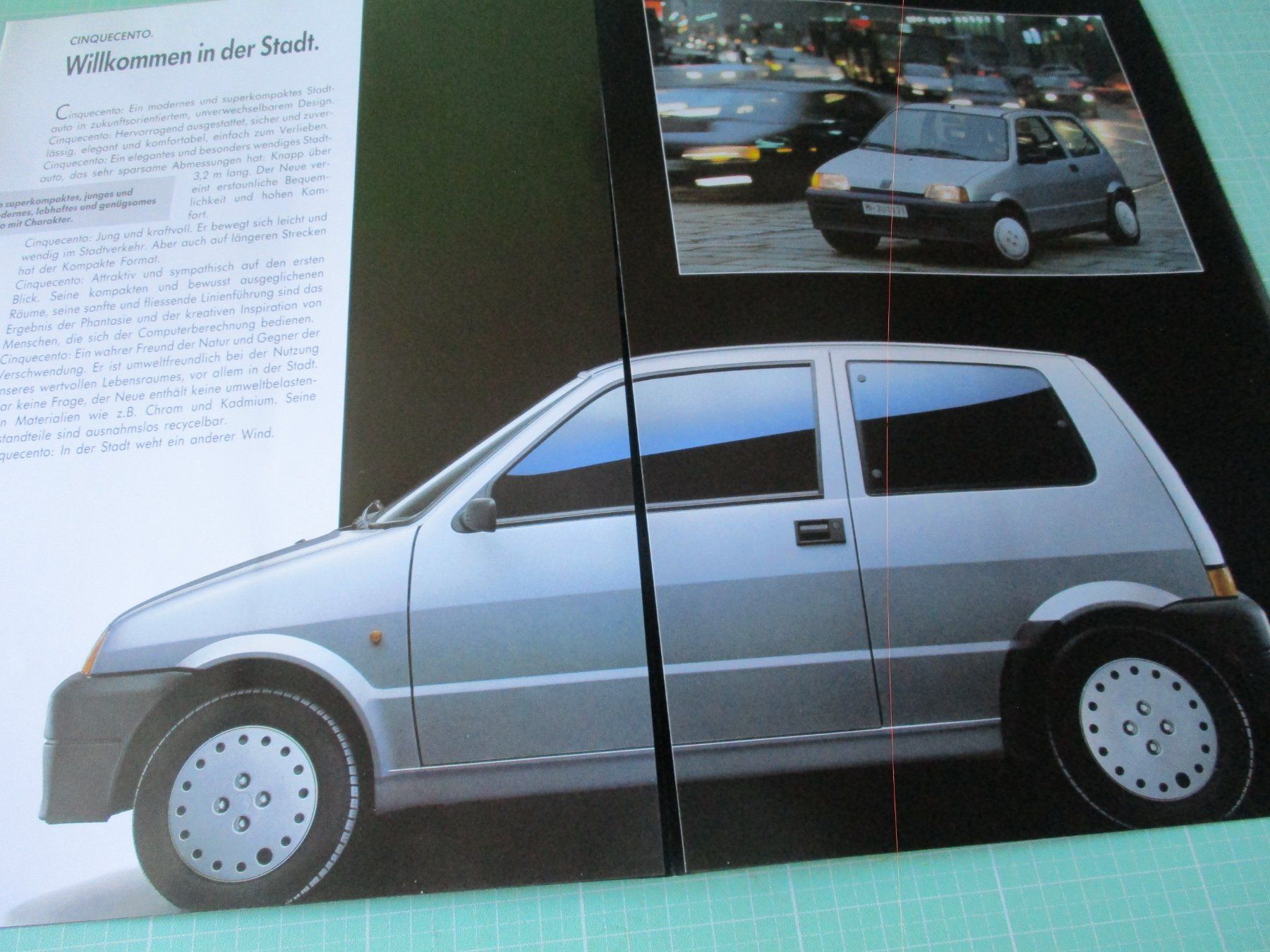 Fiat Dokumente: Fiat Cinquecento Prospekt +  Preisliste – Gebraucht aus Ottikon Gossau ZH von hokuspokus 2
