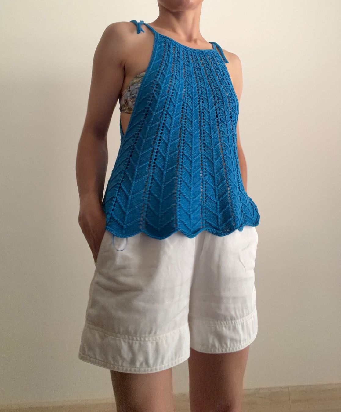 Blusen: Cotton knitted summer blouse – Neu (gemäss Beschreibung) aus Corsier GE von Karol_save_planet