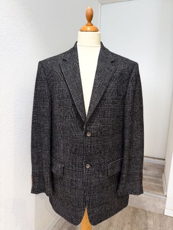 Barutti Sakko Gr. 52 Glencheck Schurwolle Braun Schwarz